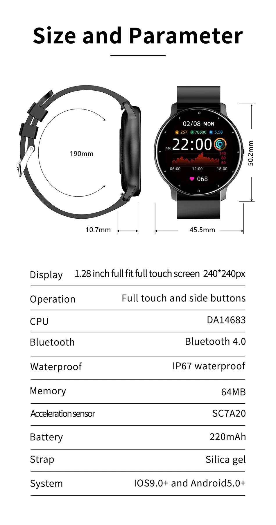 ZL02D Smart Watch