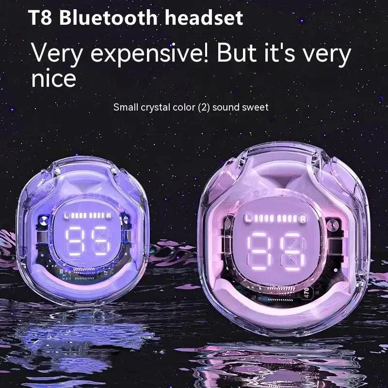 T8 TWS Wireless Bluetooth Headset Transparent